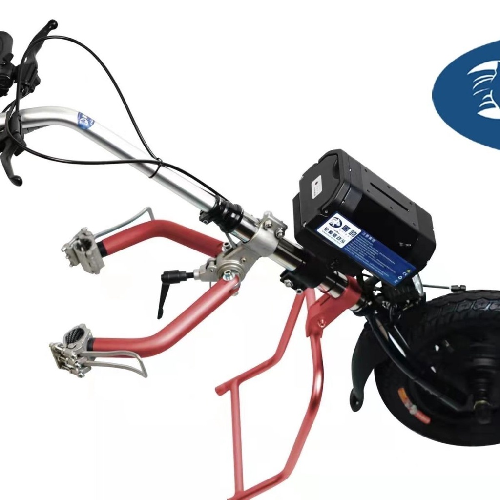 【臺灣專供】黑豹運動輪椅車頭電動驅動頭輕便輪椅牽引機頭鋰電池可上飛機