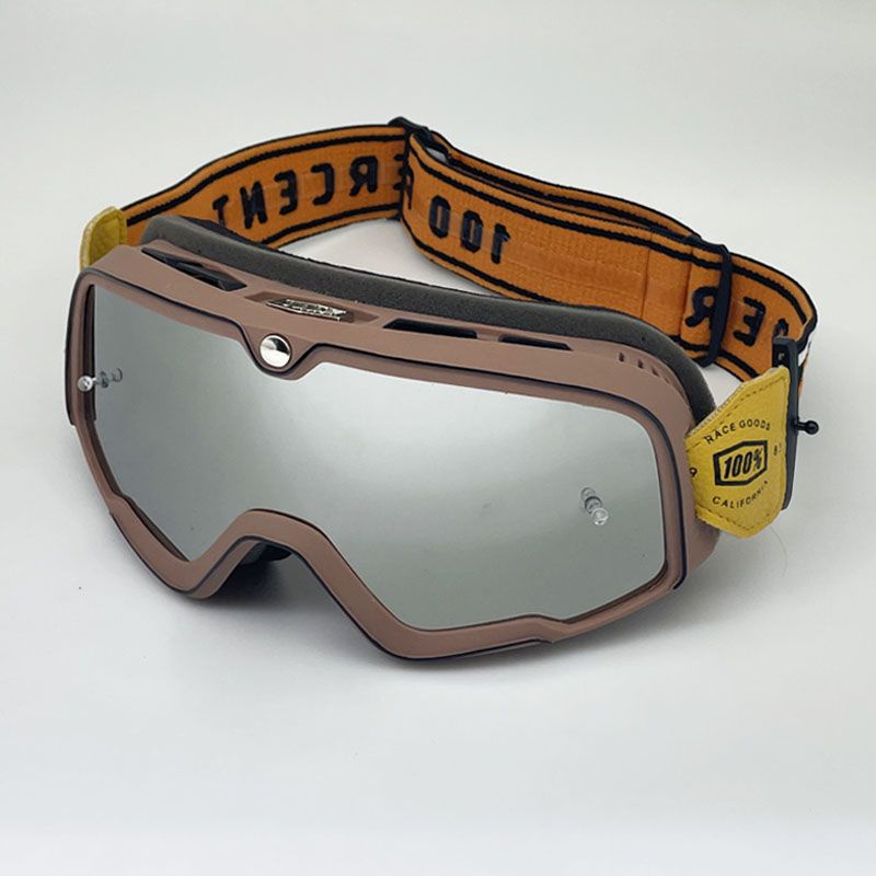 護目鏡 防風鏡 跨境復古100風鏡%摩托車頭盔風鏡 擋風護目鏡騎行眼鏡