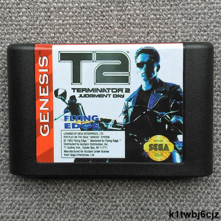 世嘉MD遊戲卡免運費世嘉MD《終結者2-審判日》GENESIS T2 - Terminator 2