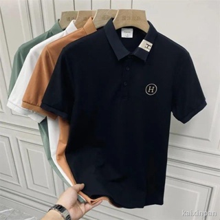 男裝 Polo衫 刺繡 休閒 男裝潮大尺碼polo 商務POLO衫高級感 工作服 排汗 涼感吸濕排汗休閒素面POLO衫