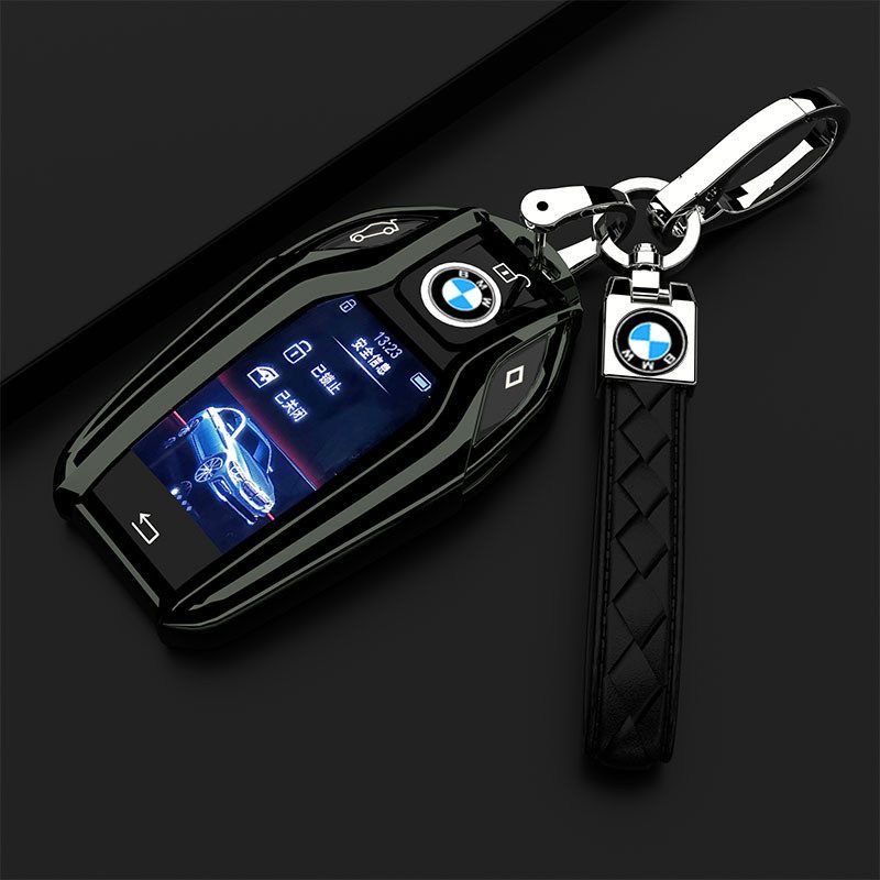 新品促銷🔥適用 BMW寶馬 x7液晶鑰匙套 GT 750li F10 F20 F07 X3 X1硅膠保護膜殼套