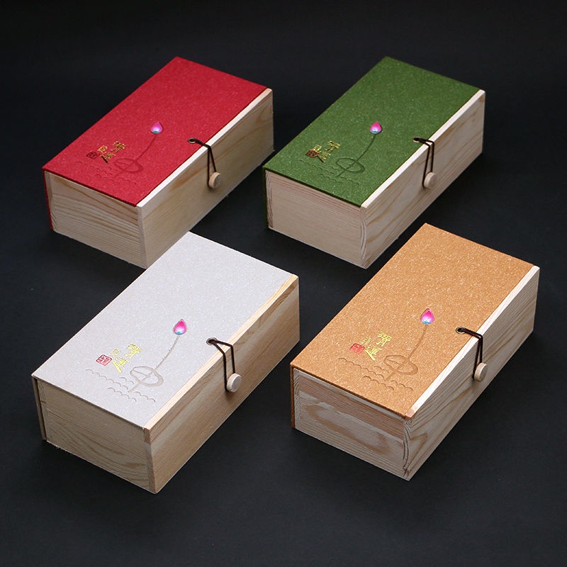 茶葉禮盒 空盒 簡約小號150g木制茶葉包裝盒擺泡大紅袍小青柑白茶通用禮品盒空盒 包裝盒 茶葉禮盒