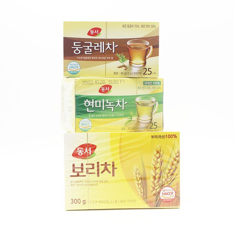 【Evelyn💖】韓國原裝進口東西牌大麥茶袋泡烘焙茶玄米綠茶袋裝茶玉竹茶盒裝