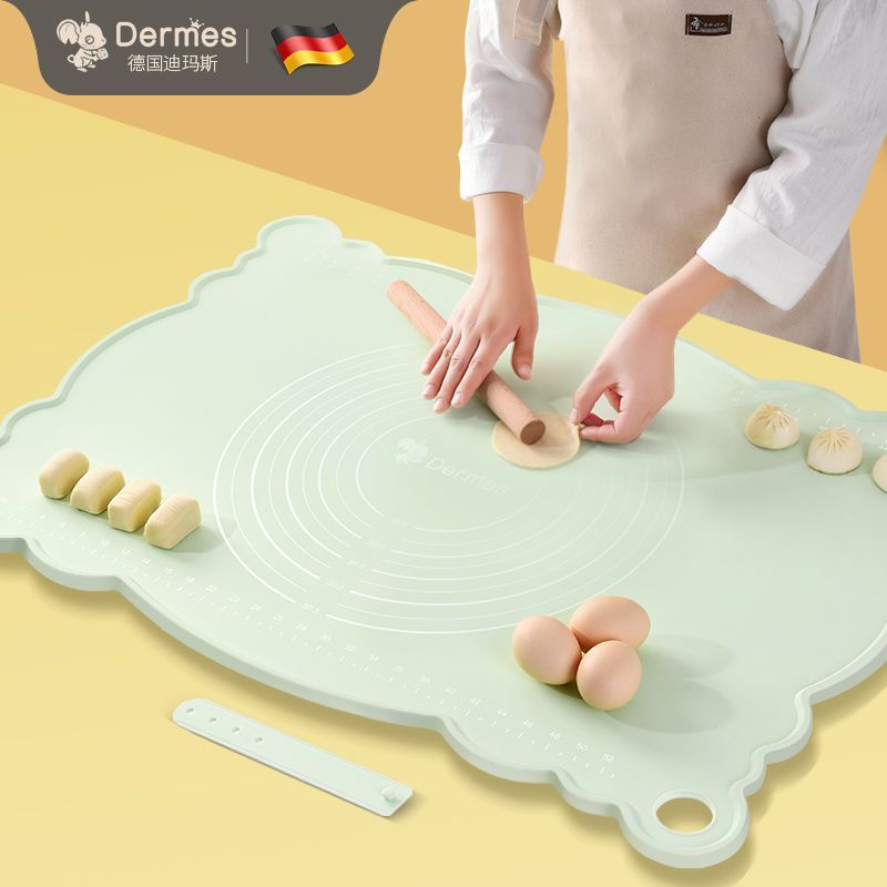 花邊矽膠揉麵墊加厚食品級矽膠墊面板家用擀麵烘焙塑膠和麵墊