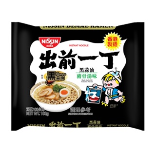 出前一丁黑蒜油豬骨濃湯味速食麵100g【Tomod's特美事】