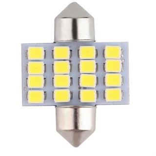 現貨🚗滿299包郵🚗汽車燈 31MM 16SMD 3528 1210 汽車 LED雙尖燈車頂燈 Festoon