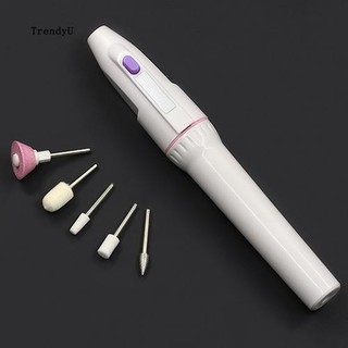 5 Bits Electric Nail File Drill Kit Tips Manicure Toenail Pe