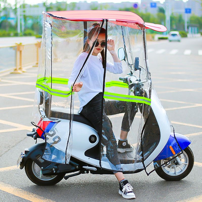 電動車新品雨棚蓬電瓶摩托車擋風罩防寒保暖防雨遮雨棚小電瓶車雨棚限定