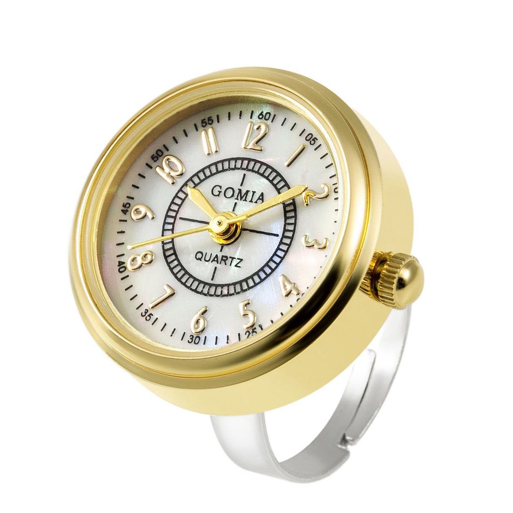 🔥蝦皮最低🔥GOMIA活口戒圈戒指錶新款創意個性手錶生活防水迷你錶超小手指錶