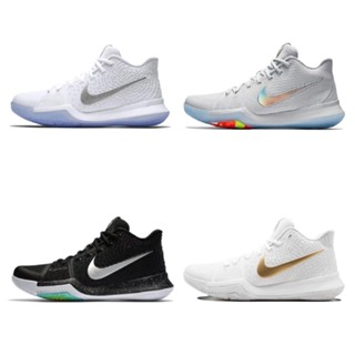 正版代購NK Kyrie 3 EP 白金 炫彩鈎 歐文3代 緩震耐磨防滑 男子實戰籃球鞋運動鞋 852414-001