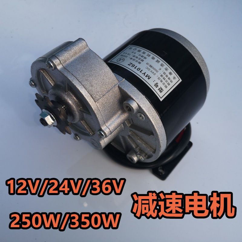 羚鷹電動車電機12V24V250W350W減速有刷電機MY1016Z2尤奈特同款阿昆百货