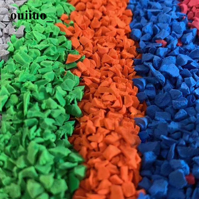 ❤免運❤熱銷 epdm橡膠顆粒塑膠彩色室外地膠跑道幼兒園籃球場地坪地面地墊材料