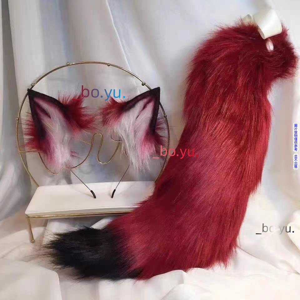 【熱賣】血狼獸耳KC仿真獸尾狼耳貓耳狐狸耳髮箍COSPLAY 模擬耳朵 發箍 女僕 貓耳朵 洛麗塔頭飾獸耳尾巴狐狸耳髮箍