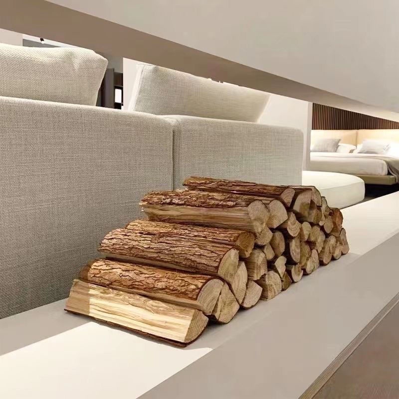 熱銷/裝飾擺件壁爐櫥窗陳列客廳木柴道具創意木頭原木木材美式柴火杉木