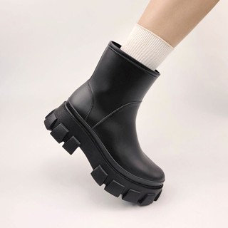 【限時免運】日系雨鞋女厚底秋冬保暖防寒馬丁靴戶外防滑水鞋時尚外穿防水雨靴防水保暖雨靴雨鞋