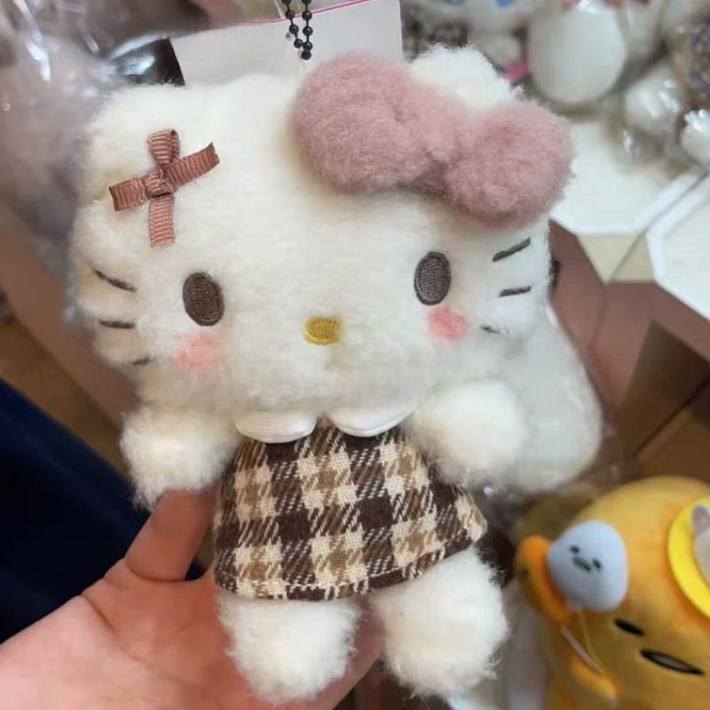 格子裙哈嘍kt包包掛件hellokitty書包背包小飾品系列禮物..