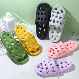 浴室洗澡拖鞋女居家用室內防滑漏水鏤空速干夏季情侶鞋