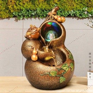 ✨臺灣出貨✨葫蘆招財流水盆 流水聚寶盆 流水擺件 招財擺飾 開運 風水招財流水組 風水擺件 開店 橋遷 入昔送禮H12