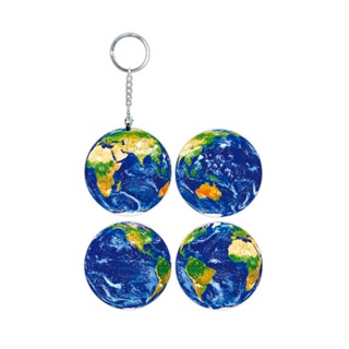 璀璨之星(地球)立體球型拼圖鑰匙圈24片 墊腳石購物網