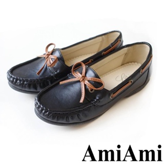 【AmiAmi】 莫卡辛設計百搭樂福鞋 超好走女鞋 SH005