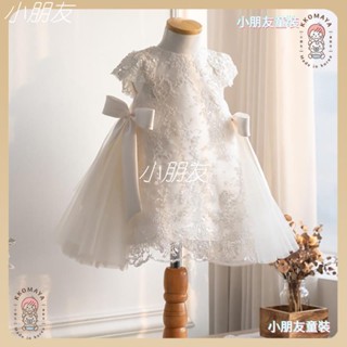 小朋友🍓兒童禮服女一週歲生日公主裙新生滿月百天小女孩花童婚禮禮服 兒童洋裝XPY