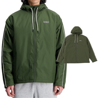 New Balance 男 綠色 寬鬆 保暖 休閒 基本款 連帽 外套 MJ33537KOU