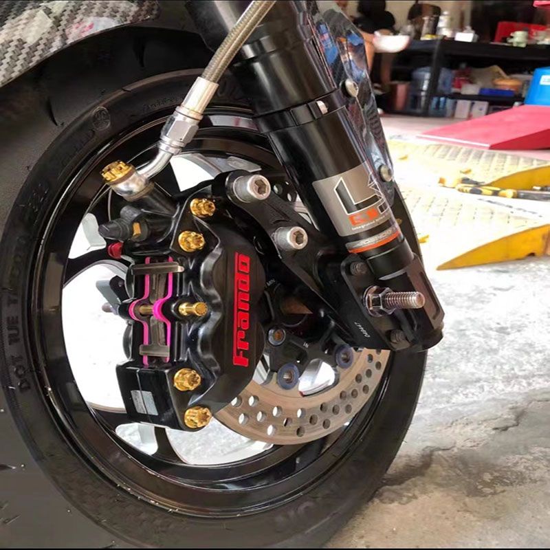 *熱賣*客製化車力屋F901 FR6鮑魚 9ga fcc540 fcc100大輻射卡鉗鈦合金螺絲一套