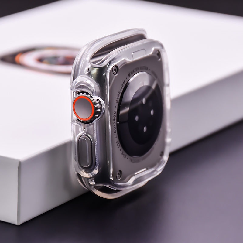 [爆款推薦]適用appleiwatchultra手錶保護套ultra2保護殼蘋果49mm全包軟套透
