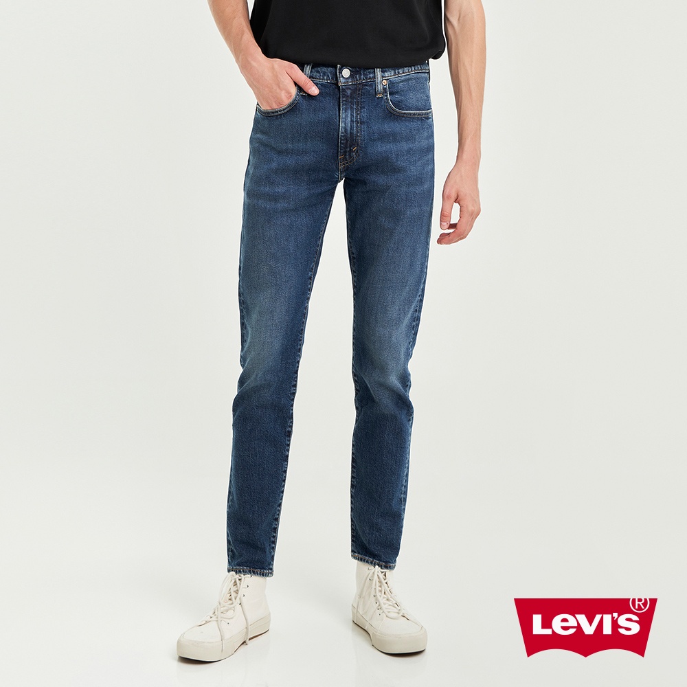 Levis 512上寬下窄低腰修身窄管牛仔褲 精工深藍染水洗 彈性布料 男 28833-1114 熱賣單品