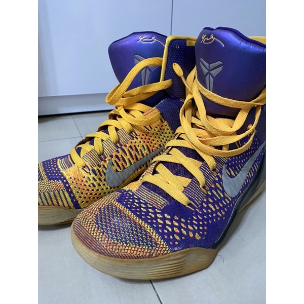 Kobe 9 elite team showtime 高筒籃球鞋us8.5版型大9可穿