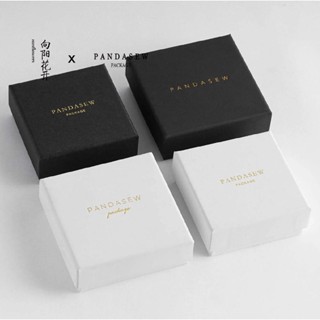 【全場客製化】【首飾盒】logo訂製 黑白珠寶首飾盒 飾品抽屜盒 項鍊戒指吊墜收納盒