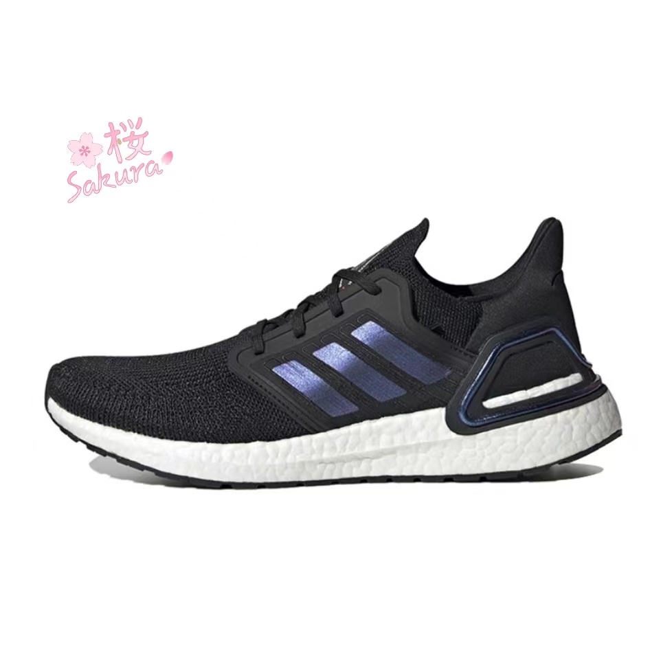 正品 Adidas ultraboost Boost 20 爆米花 慢跑鞋 黑紫 灰白藍 黑色