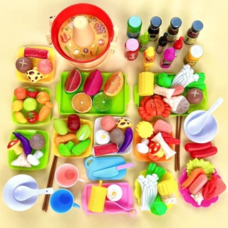 【台灣】兒童過家家廚房火鍋玩具仿真食物男孩女孩寶寶做飯煮飯套裝3-6歲 益智玩具 兒童玩具 玩具 家家酒玩具