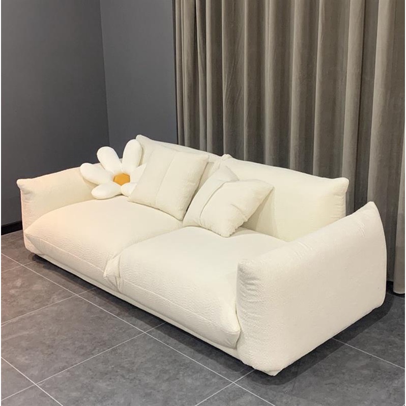 🌟艾尼斯精選🌟北歐ins風沙發 簡約現代客廳沙發 小戶型沙發 設計師創意沙發 個性麵包沙發 羊羔絨沙發