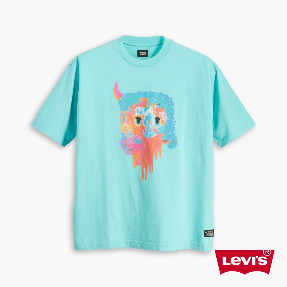 Levis 滑板系列 寬鬆版重磅短袖T恤 / 迷幻塗鴉印花 男 A1005-0013 熱賣單品