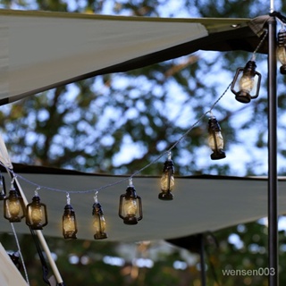 【哆哆購戶外】LED戶外露營氛圍燈太陽能燈串帳篷天幕裝飾燈複古煤油燈擺攤裝飾免運