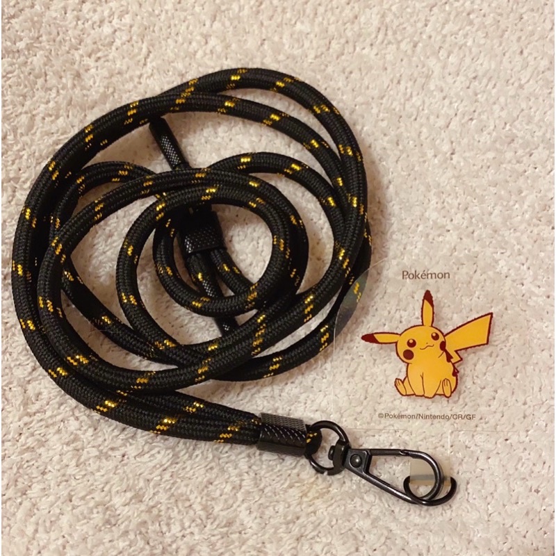 新光三越 寶可夢 手機夾片掛繩組 手機吊繩 手機掛繩 繩子 手機繩 Pokemon 皮卡丘