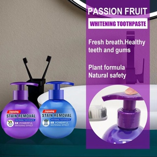 Jaysuing Baking Soda Blueberry Passion Fruit Toothpaste Fres