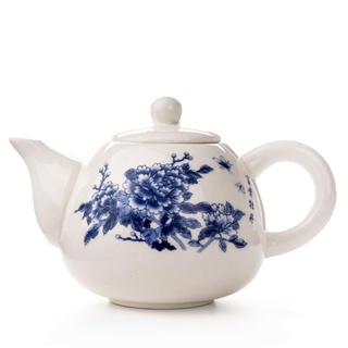 森金猴-手繪茶壺白瓷青花瓷單壺陶瓷泡茶壺過濾茶具泡茶器功夫茶具茶道