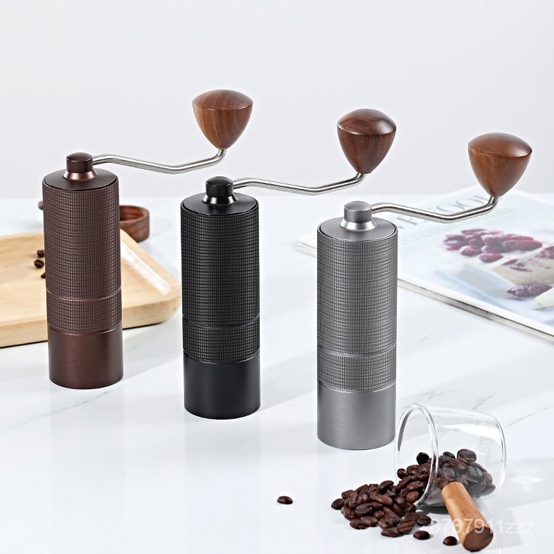 【優選雜貨店】7星咖啡研磨機 手動露營便攜咖啡機 420CNC鋼芯傢用現磨手搖磨豆機