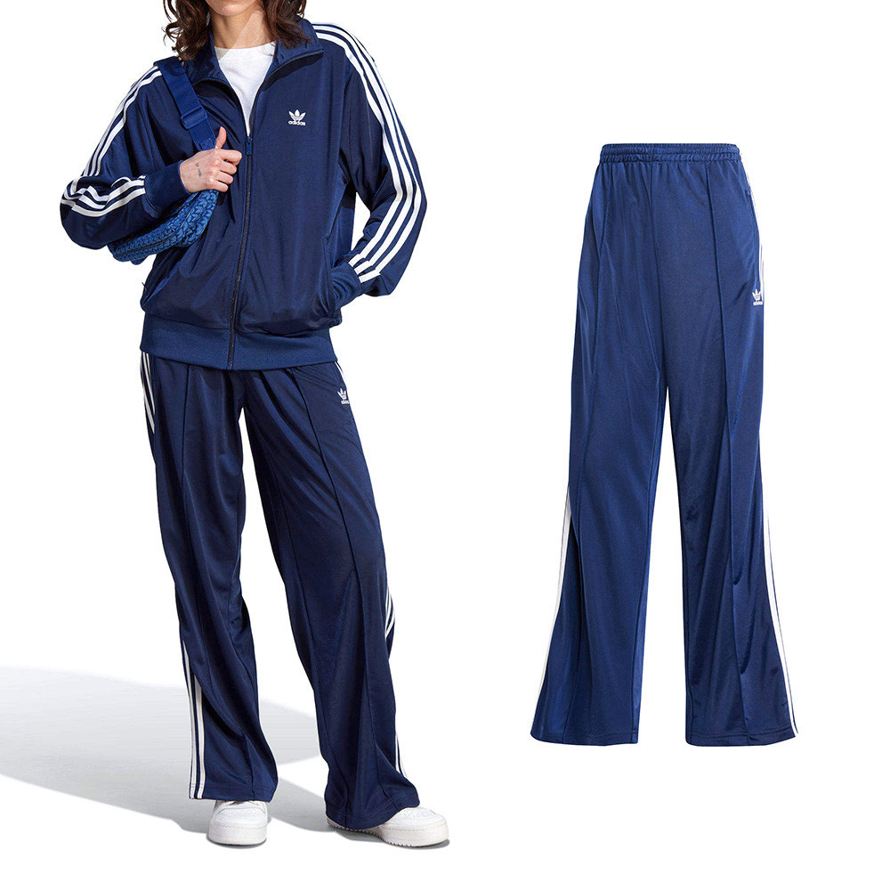 Adidas Originals Adicolor 女款 深寶藍 復古 三葉草 經典 長褲 IL3817