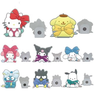 【現貨】小禮堂 Sanrio 三麗鷗 造型磁鐵夾 (蝴蝶結) Kitty 美樂蒂 酷洛米 布丁狗 大耳狗