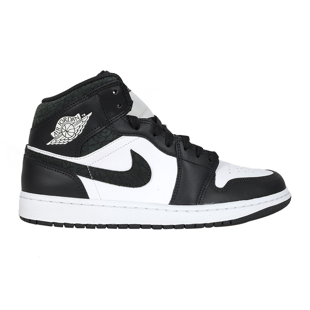 NIKE AIR JORDAN 1 MID SE 男高筒運動休閒鞋( 運動 慢跑「FB9911-001」 白黑深鐵灰