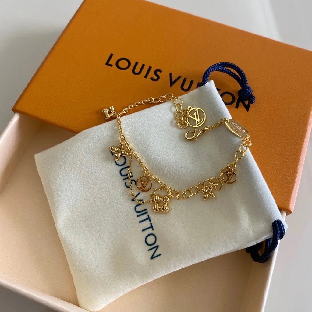 Louis Vuitton Blooming Supple Bracelet 手鏈 花卉與圓形 手環 M64858