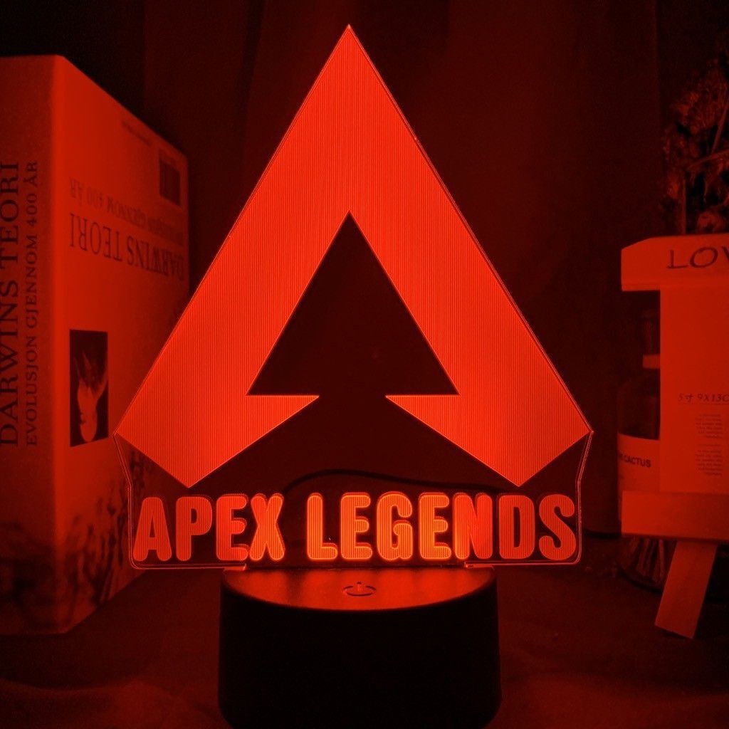 apex apex週邊 APEX遊戲週邊3D立體手辦小夜燈宿捨裝飾擺件遙控七彩電競房氛圍燈