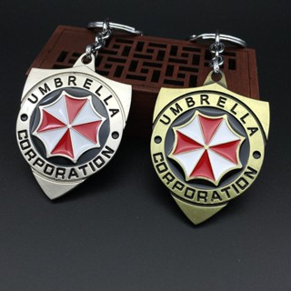 惡靈古堡 生化危機週邊 Resident Evil 生化危機週邊保護傘公司標誌鑰匙扣金屬掛件禮物