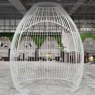 【訂金】鐵藝超大型鳥籠戶外 店巨型餐廳鳥籠卡座咖啡廳裝飾大號鳥籠座椅