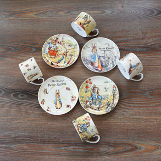 英國骨瓷咖啡杯碟彼得兔英式紅茶杯 奶茶杯 下午茶套裝杯碟-five0226