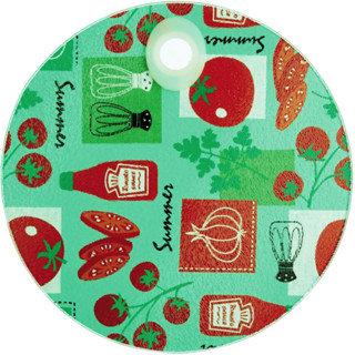 台灣現貨 英國《KitchenCraft》圓型玻璃隔熱墊(番茄) | 桌墊 鍋墊 餐墊 耐熱墊 杯墊