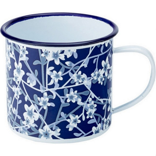 台灣現貨 英國《Utopia》琺瑯馬克杯(花卉藍300ml) | 水杯 茶杯 咖啡杯 露營杯 琺瑯杯